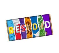 Fathers Day Chocolate Bar Wrapper Novelty Funny Gift For Best Dad Grandad Stepdad CH-9114 (without chocolate bar (wrapper only))
