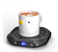 Fathers Day Coffee Mug Warmer, 1-12H Timer Mug Warmer for Desk with Temperature Display, 3 Temp Settings Smart Candle Warmer Electric Heated Pad for Tea, Food, Milk and Coco, Office Gadgets