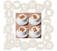 Fathers Day Coffee Stencils, Dessert Stencils, Cookie Stencils, Latte Art, Cappuccino, Coffee Duster, Cocktail Stencil, Drinks Stencil (Football (N))