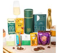 Father's Day, Dad Dairy Free & Lactose Free Chocolate Letterbox Gift Tube with Truffles & Hot Chocolate, Luxury Gourmet Gifts for Men, Him by EDEN & CO - Plus 1 Prosecco