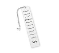 Fathers Day Dad Gifts Bookmark Daddy Birthday Gifts for Dad Birthday Personalised Father's Day Gift for Stepdad from Daughter Son Fathers Day Presents for Daddy Thank You Gift Christmas Thanksgiving