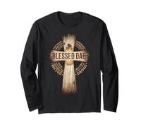 Father's Day Dad Husband Blessed Dad Christian Long Sleeve T-Shirt