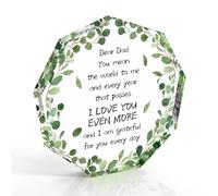 Fathers Day for Dad Gifts from Son Love You Acrylic Birthday Gifts for Daddy Step Dad Gift from Daughter Daddy Idea Gift for Dads Father's Day Gift Thank You Christmas Thanksgiving Stocking Fillers
