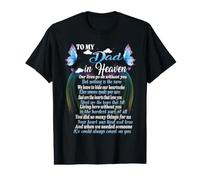 Fathers Day for Dad in Heaven in Memory of My Dad My Angel Value Graphic T-Shirt