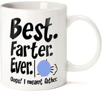 Fathers Day Funny Mug for Dad Husband Him from Daughter Son Kids Wife - 11 OZ Ceramic Coffee Mug