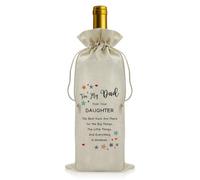 Fathers Day Gift for Dad Drawstring Wine Bottle Bag Birthday Gift for Daddy Dad Gifts from Daughter Christmas Valentines Thanksgiving Present for Daddy Reusable Wine Bottle Covers Party Decorations