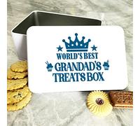 Father's Day Gift for Dad & Grandad - Rectangle Biscuit Tin - Airtight Cracker Tin for Cookies, Cake, Sweets & Treats