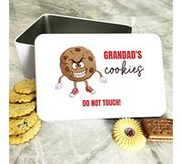 Father's Day Gift for Dad & Grandad - Rectangle Biscuit Tin - Airtight Cracker Tin for Cookies, Cake, Sweets & Treats