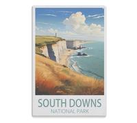 Father's Day Gift Funny Man Cave Tin Metal Sign Retro Vintage Hanging Wall Plaque Kitchen Shed Garage South Downs National Park15x30cm(6x12 Zoll)A857