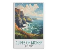 Father's Day Gift Funny Man Cave Tin Metal Sign Retro Vintage Hanging Wall Plaque Kitchen Shed Garage Cliffs of Moher Ireland 15x30cm(6x12 Zoll)A817