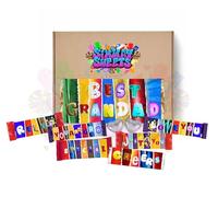 Fathers Day Gift - Novelty Fun Mismatched Chocolate Wrappers - Choose from Dad, Best Dad, Best Grandad, Superhero, Dada, Papa, Fathers Day (Best Grandad)