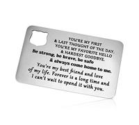 Father's Day Gift Police Officer Gifts Metal Wallet Insert Card Policeman Gift Cop Gift for Husband from Wife Sheriff Gift Police Graduation Gift Engraved Wallet Insert Card Christmas Birthday Gift