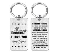 Father's Day Gifts for Brother In Law - Gifts for Brother-In-Law Birthday Wedding Keyring - Brother In Law Easter Presents