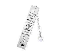 Father's Day Gifts for Dad Bookmark Dad Birthday Gifts from Daughter Son I Love You Gifts for Daddy Gift Dad Present Keepsake