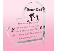 Father's Day Gifts Presents from Daughter Son Puzzle Shaped Acrylic Plaque,Dad Gift from Daughter,Gifts for Dad Birthday Christmas Valentine's Day