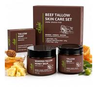 Fathers Day Gifts | Tallow Balm Skincare Set |100% Grass-Fed Beef Tallow Balm, Moisturizer & Handmade Soap - Natural, Nourishing & Handcrafted Gifts for Men