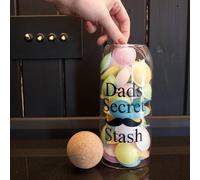 Father's Day Glass Storage Jars with Cork Stopper