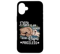 Father's Day Honor Priceless Dad Papa Fist Bump Case for iPhone 16 Plus