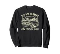 Father's Day Hot Rod Grandpa Legends Never Retire Sweatshirt