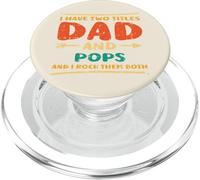 Fathers Day I Have 2 Titles Dad Pops Grandpa Granddad Papa PopSockets PopGrip for MagSafe