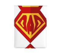 Father'S Day Icon Superman Dad Premium Leather Laptop Sleeve – Stylish 13 Inch Macbook Case With Full-Print Design For 2018 And Newer Models