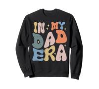 Fathers Day In Dad Era Retro Papa Daddy Dada Groovy Hippie Sweatshirt