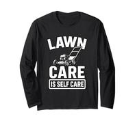 Fathers Day Lawn Mower Daddy Best Dad Ever Gardener Papa Long Sleeve T-Shirt