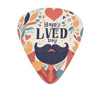 Fathers Day Love Dad 1 Guitar Picks Set-Premium Abs Material,Various Thicknesses-Enhance Your Playing Experience