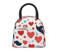 Fathers Day Love Dad Print Insulated Lunch Bag Portable Leakproof Reusable Tote Work School Picnic Boys Girls