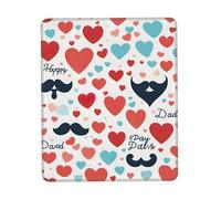 Fathers Day Love Dad Print Small Desk Pad,Rubber Base with Precision Stitched Edges,Perfect for Office,Gaming