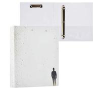 Father's Day Man Silhouette 1.5 Inch Notebook Binders 3 Ringed with Interior Pockets 1/2 Packs Assorted Binders Hardcover