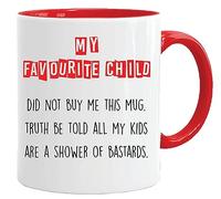 Fathers Day Mothers Day Gift | Favourite Child Mug | Birthday Gifts | Mum Gifts | Coffee Mug | Dad Gifts | Secret Santa Gift | Gifts for Mum and Dad | Valentines Gifts from Daughter