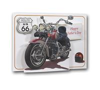 FATHERS DAY - Motorbike - Harley Davidson - Pictoria Press 3D Pop Up Greeting Card