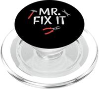 Fathers Day Mr Fix it Fun DIY Handy Man Dad Daddy Match Men PopSockets PopGrip for MagSafe