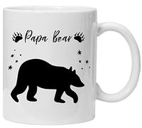 Fathers Day Mug | Gifts for Dad & Stepdad | Dads Mug | Christmas Presents from Daughter, Son, Kids | Funny Mugs for Dads | Novelty Gift | 11oz Dishwasher Safe (PAPA Bear (2))