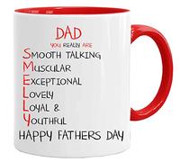 Fathers Day Mug | Gifts for Dad & Stepdad | Dads Mug | Christmas Presents from Daughter, Son, Kids | Funny Mugs for Dads | Novelty Gift | 11oz Dishwasher Safe (Smelly)