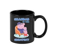 Father's Day Mug, Grandad Mug, Grandad is The Greatest, Pig Birthday Gift for Grandpa, Grandfather, Coffee Mug,Tea Mug Cocoa Soup Daily use 11oz Ceramic Full Coloured Frosted Mug. (Black)