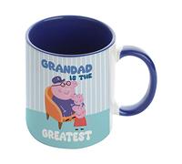 Father's Day Mug, Grandad Mug, Grandad is The Greatest, Pig Birthday Gift for Grandpa, Grandfather, Coffee Mug,Tea Mug Cocoa Soup Daily use Inside Coloured Ceramic Cup Mug. (Navy Blue)
