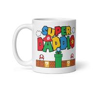 Fathers Day Mug Super Daddio Gamer Dad Fun Gift Father's Day Mug for New Dad Daughter Son Mug Christmas Mug for dad