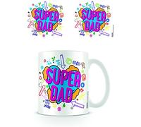 Fathers Day Pyramid International Super Dad Official Boxed Ceramic Coffee/Tea Mug, Multi-Colour, 11 oz/315 ml
