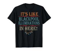 Fathers Day Quotes Its Like Blackpool Illuminations in Here! Value Graphic T-Shirt, Men, Black, XL