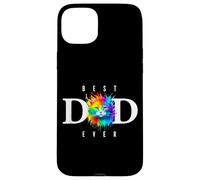 Father's Day Rainbow Cat Shirt For Dad,Dada Daddy Funny PAPA Case for iPhone 15 Plus
