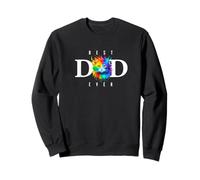 Father's Day Rainbow Cat Shirt For Dad,Dada Daddy Funny PAPA Sweatshirt