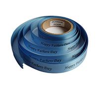 Fathers Day Ribbon Rolls 10 Colours Available 15mm x 5 Metres Sunday 21st June 2026 (Cornflower Blue)