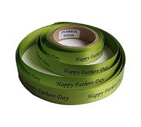 Fathers Day Ribbon Rolls 10 Colours Available 15mm x 5 Metres Sunday 21st June 2026 (Kiwi)