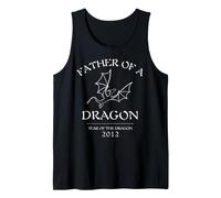 Father's Day, Son or Daughter Born in 2012 Father of Dragons Tank Top