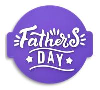 Fathers Day Stamp Embosser for Icing, Fondant, Cupcake, Cake, Baking, Decoration, Made in UK by 1066 Factory