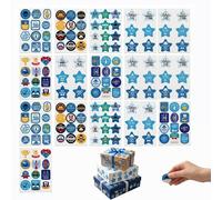 Father's Day Sticker Set - 162 Pieces in 81 Designs, Perfect for Gifts & Decoration, Various Designs with Congratulations such as "Alles Gute zum Vatertag" & "Ich liebe Dich, Papa", for Creative