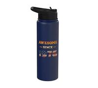 Father's Day Super Dad Since 1976 Stainless Steel Insulated Water Bottle