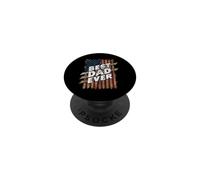 Father's Day USA American Flag Best Dad Ever PopSockets Adhesive PopGrip